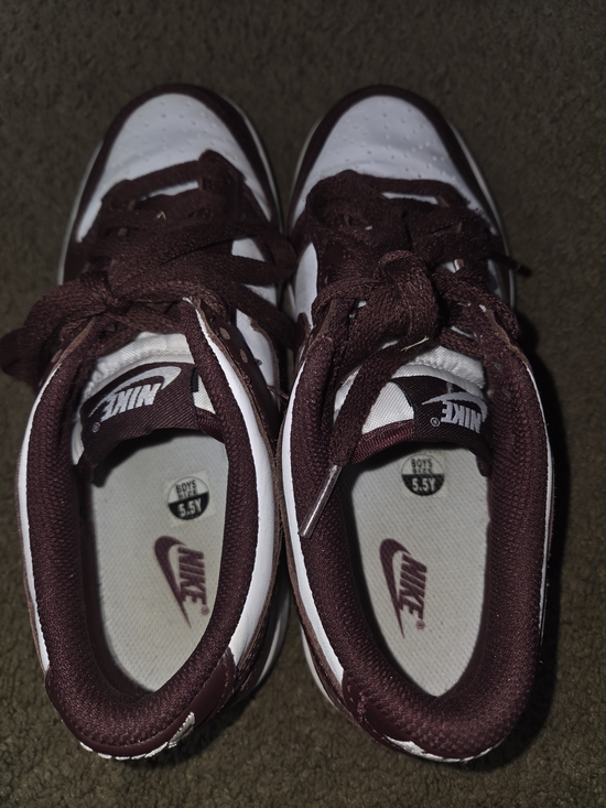 Nike Other - Nike Kids' Maroon and White Low-Top Sneakers